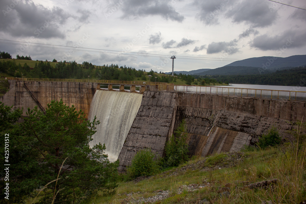 dam on the lake