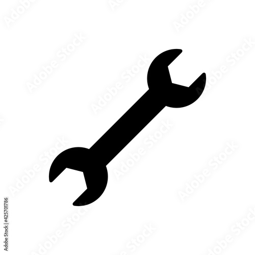 Obraz na płótnie Wrench spanner icon screwdriver logo