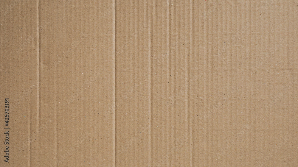Cardboard texture, Paper box or packing paper, Brown vertical corrugated and folded use for background, Close up Cardboard texture, Paper box or packing paper, Brown vertical corrugated and folded use for background, Close up