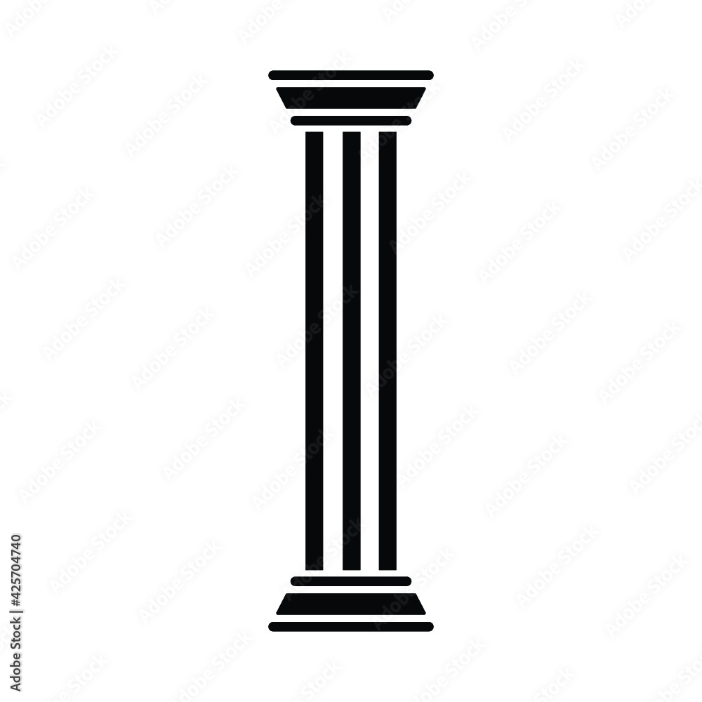 Fototapeta premium Column graphic icon