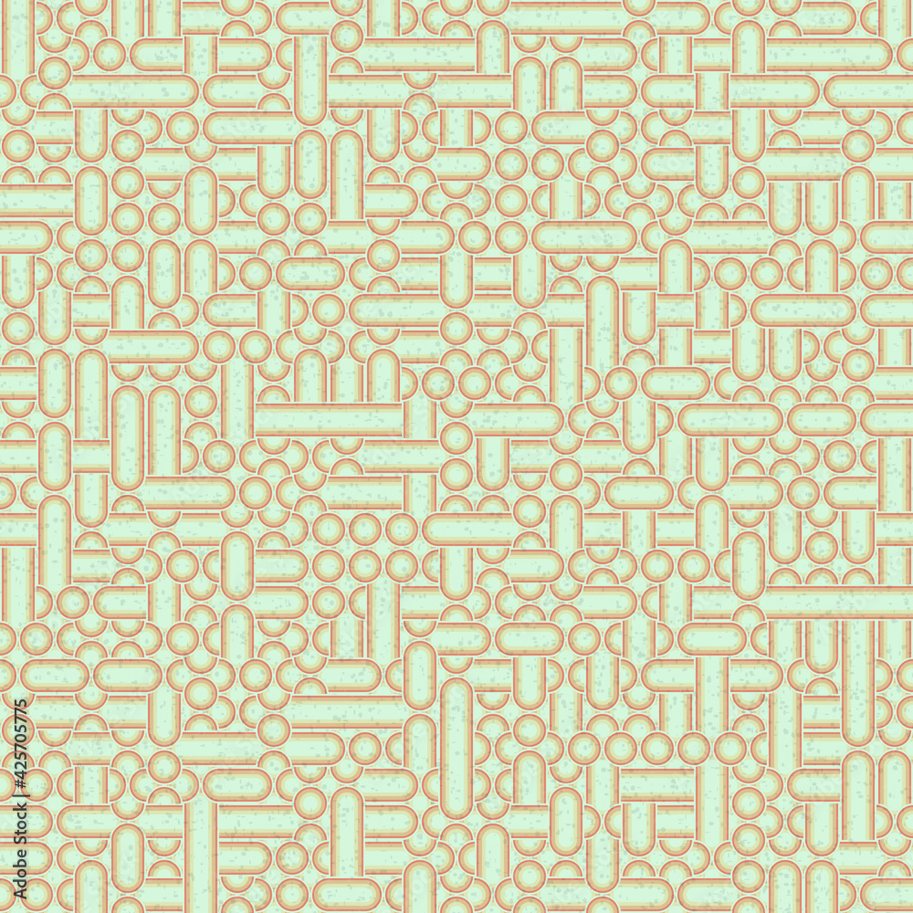 Obraz premium Abstract Geometric Pattern generative computational art illustration