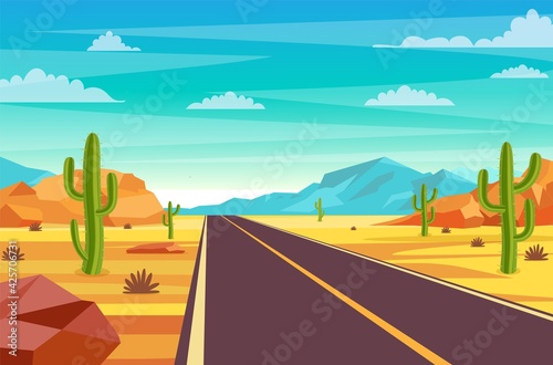 Road in desert