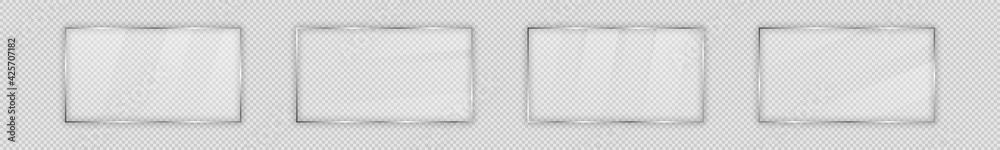 Glass plate in rectangular frame Glass plate in rectangular frame