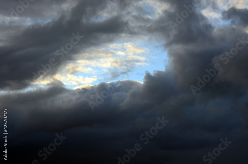 storm clouds timelapse, dark stormy sky with clouds for background