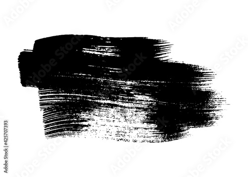 Black grunge brush stroke