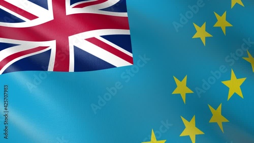 Flag of The Tuvalu. Flag's footages are rendered in real 3D software. Perfect for TV, Movies, social, HUD, presentations, webs etc.