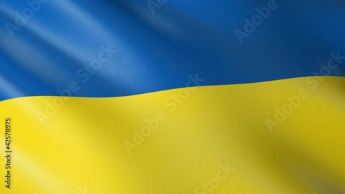Flag of The Ukraine. Flag's footages are rendered in real 3D software. Perfect for TV, Movies, social, HUD, presentations, webs etc.