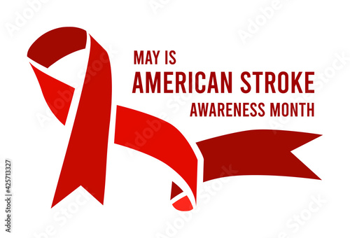 American stroke awareness month. Vector illustration