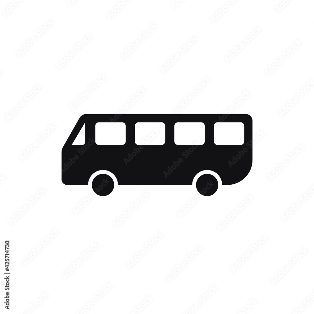 Bus icon illustration isolated sign symbol