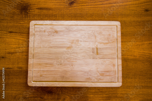 new wooden board on table