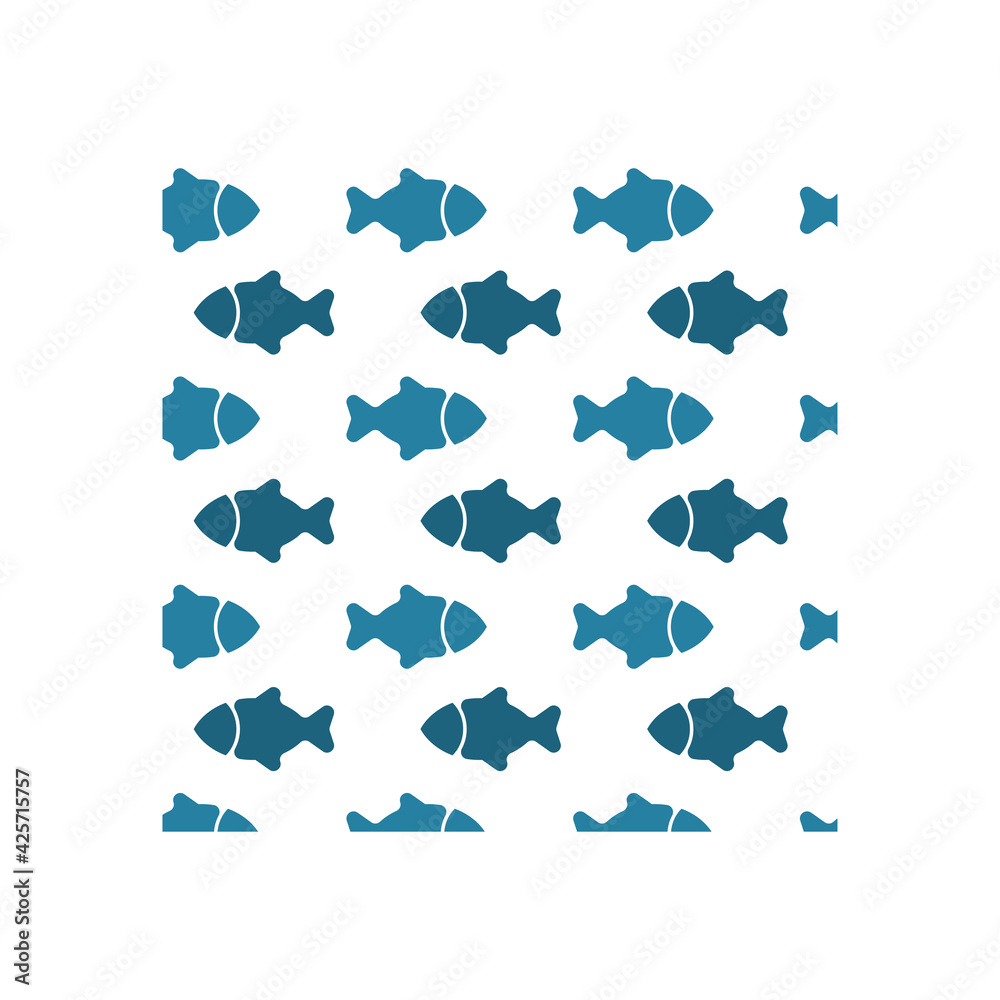 Fototapeta premium Fish icon design template vector