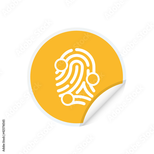 Finger Scaning - Sticker