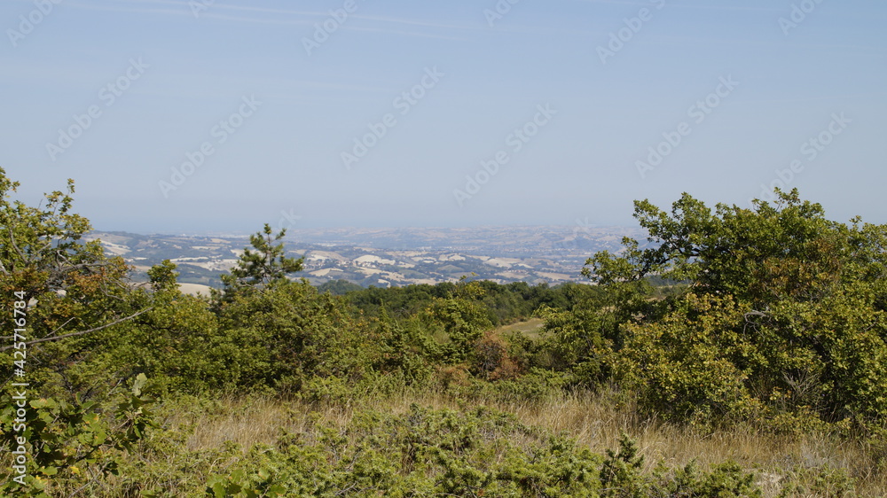 Fototapeta premium Panorama dai monti delle Cesane