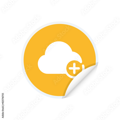 Add Cloud - Sticker