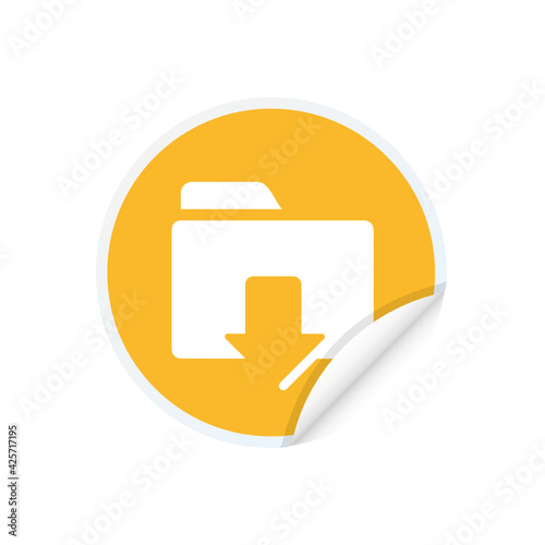 Download Folder - Sticker