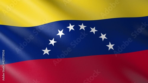 Flag of The Venezuela. Flag's footages are rendered in real 3D software. Perfect for TV, Movies, social, HUD, presentations, webs etc.