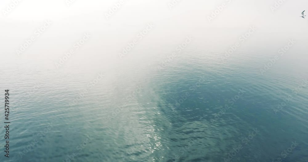 sea texture view from drone shot in foggy day sea texture view from drone shot in foggy day
