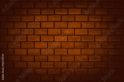 Graphic drawing imitation of red brick wall for background or texture