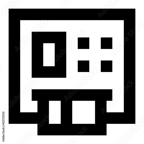 
Atm machine creatively designed in linear style icon 

