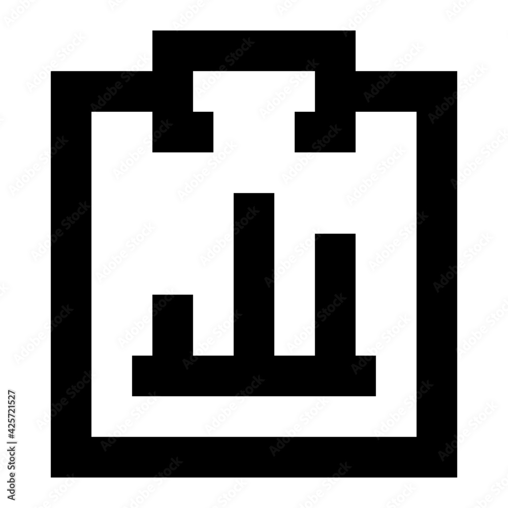 A very well designed linear icon of business report
A very well designed linear icon of business report