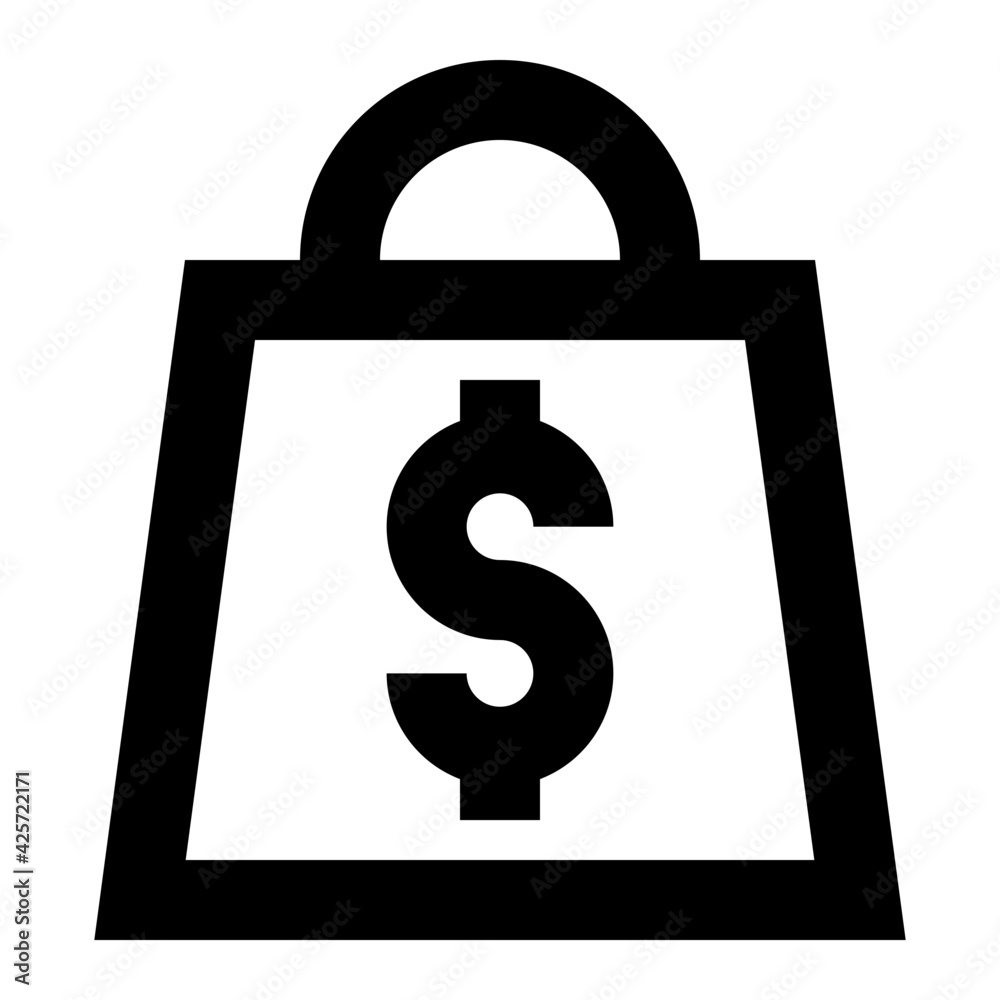 Bag price in linear style creative icon
Bag price in linear style creative icon