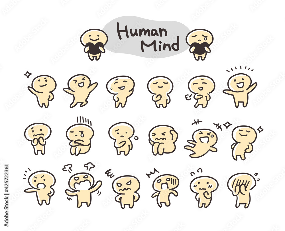 シンプルな 棒人間の メンタル 感情 イラスト Stock ベクター Adobe Stock シンプルな 棒人間の メンタル 感情 イラスト Stock ベクター Adobe Stock