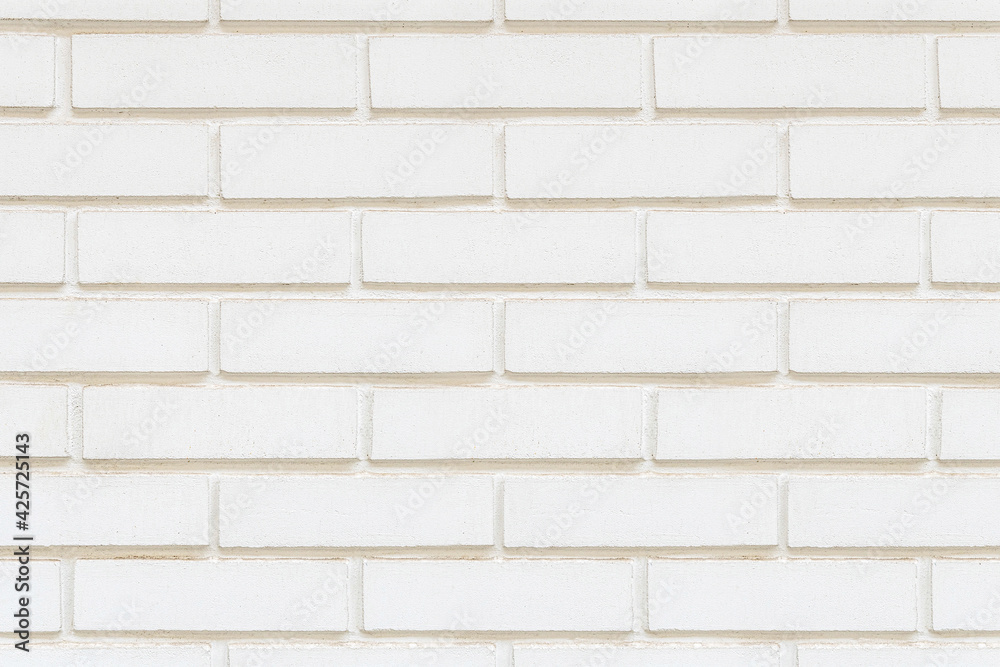 Fototapeta premium White brick wall detailed pattern textured background