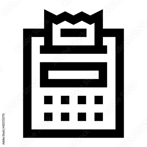 
A very well designed linear icon of point of sale 

