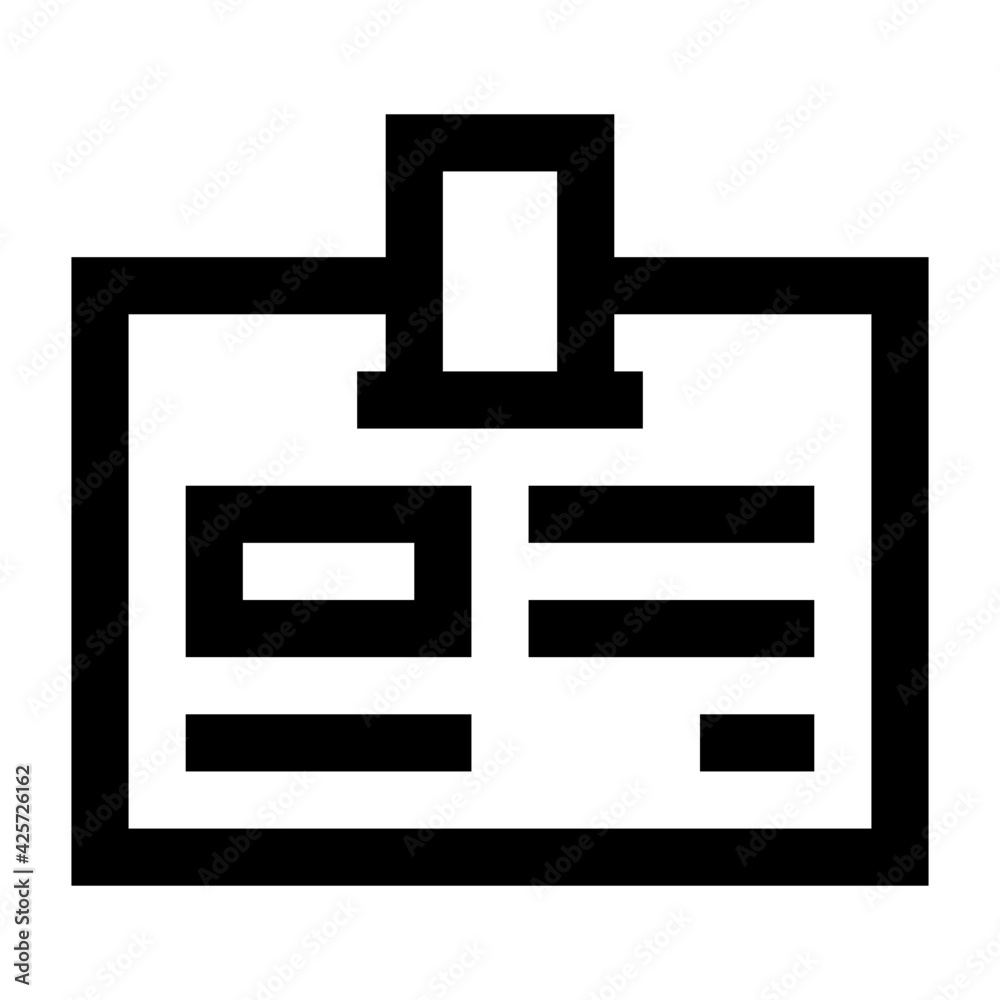 
Grab this premium quality linear icon of id card 

