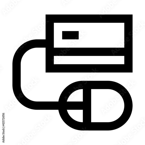 
Grab this premium quality linear icon of digital banking 

