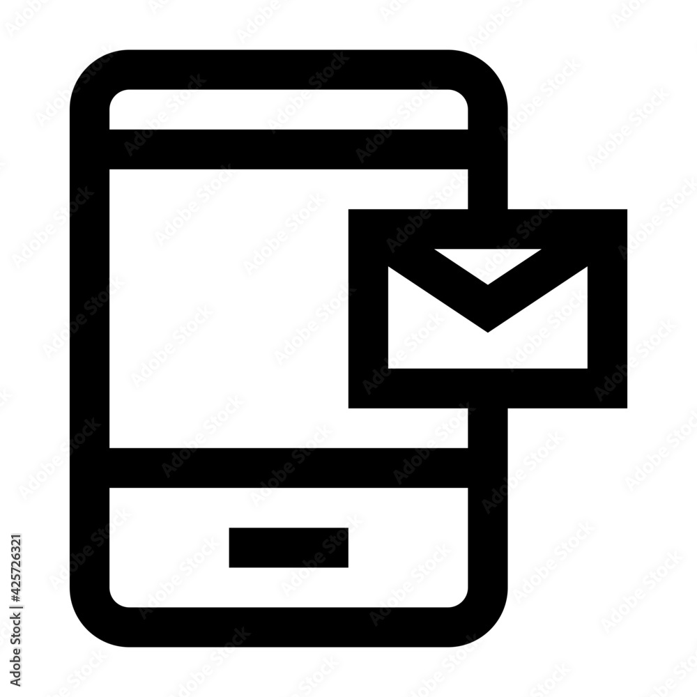 Grab this premium quality linear icon of mobile mail
Grab this premium quality linear icon of mobile mail