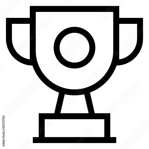 
A very well designed linear icon of trophy 

