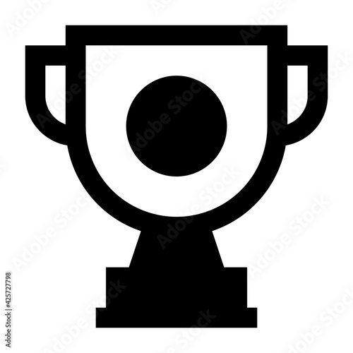 
A very well designed linear icon of trophy 

