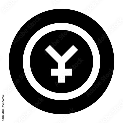 
Have a look at this premium linear icon of yen coin 

