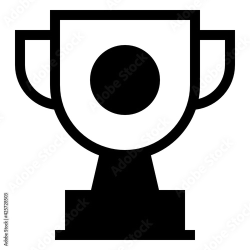 
A very well designed linear icon of trophy 

