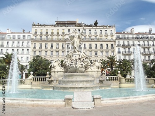 Denkmal auf dem place de la liberté in Toulon, Frankreich