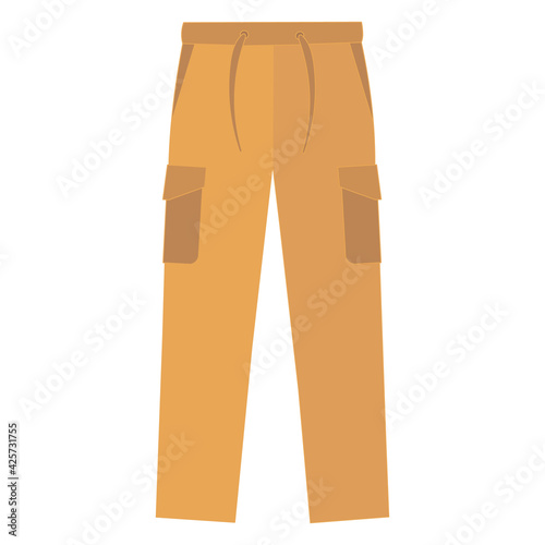 yellow sweatpants on white background