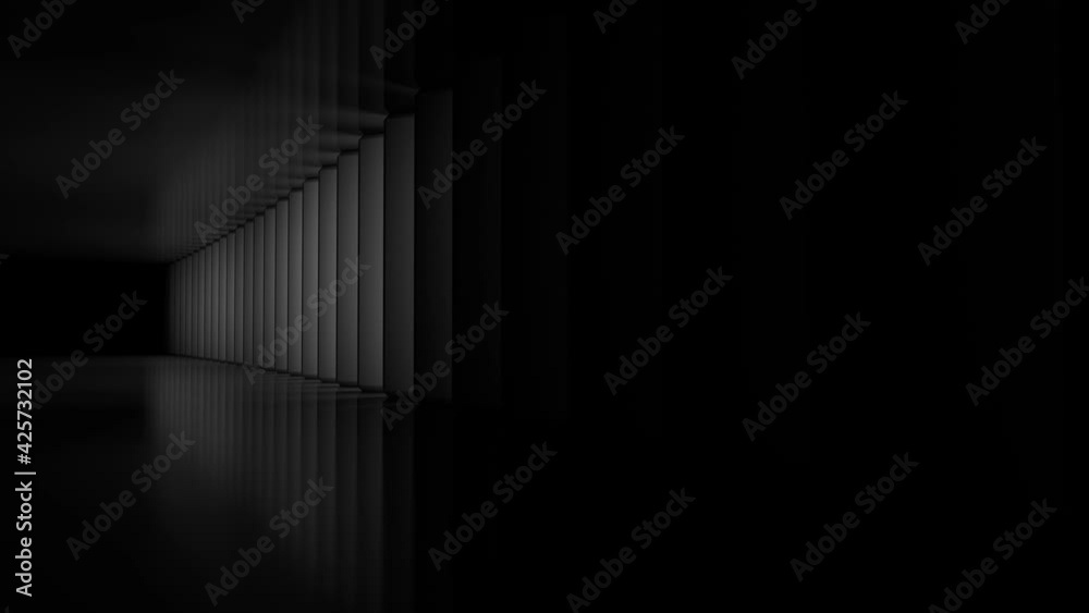 Colorful illuminated panels move endlessly, abstract backgrounds. All colors pass on the screens, a rainbow, a modern design.