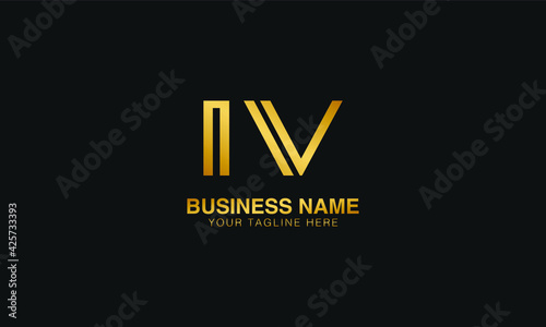 IV I V initial logo | initial based abstract modern minimal creative logo, vector template image. luxury logotype logo, real estate homie logo. typography logo. initials logo.
