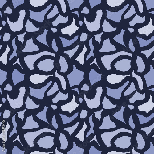 Seamless hand-drawn geometric patterns in blue tones. Beautiful stylish design for fabrics, textiles, boys goods, wrapping paper, home decor, posters, wallpapers, scrapbooking