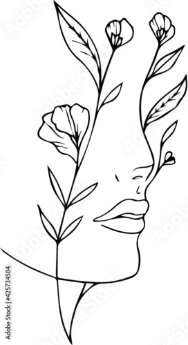 Floral Tattoo Stencil Vinyl Cut 