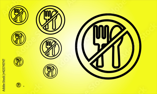 illustration fasting vector several scale