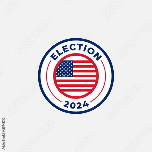 2024 United States of America presidential election vote banner.
