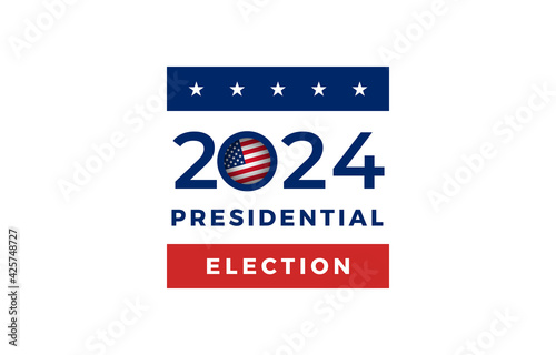 2024 United States of America presidential election vote banner.
