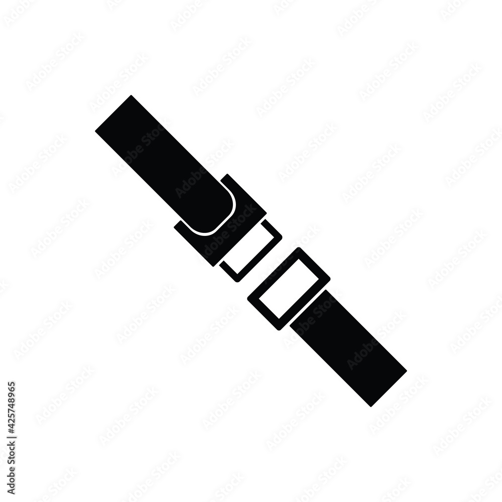 car seat belt or safety belt icon car seat belt or safety belt icon