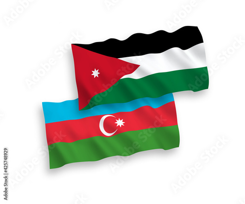 Flags of Hashemite Kingdom of Jordan and Azerbaijan on a white background Free Download Flags of Hashemite Kingdom of Jordan and Azerbaijan on a white background - GFXLoad