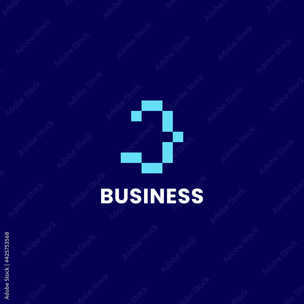 Simple and minimalis bright blue pixel letter J monogram initial logo Simple and minimalis bright blue pixel letter J monogram initial logo