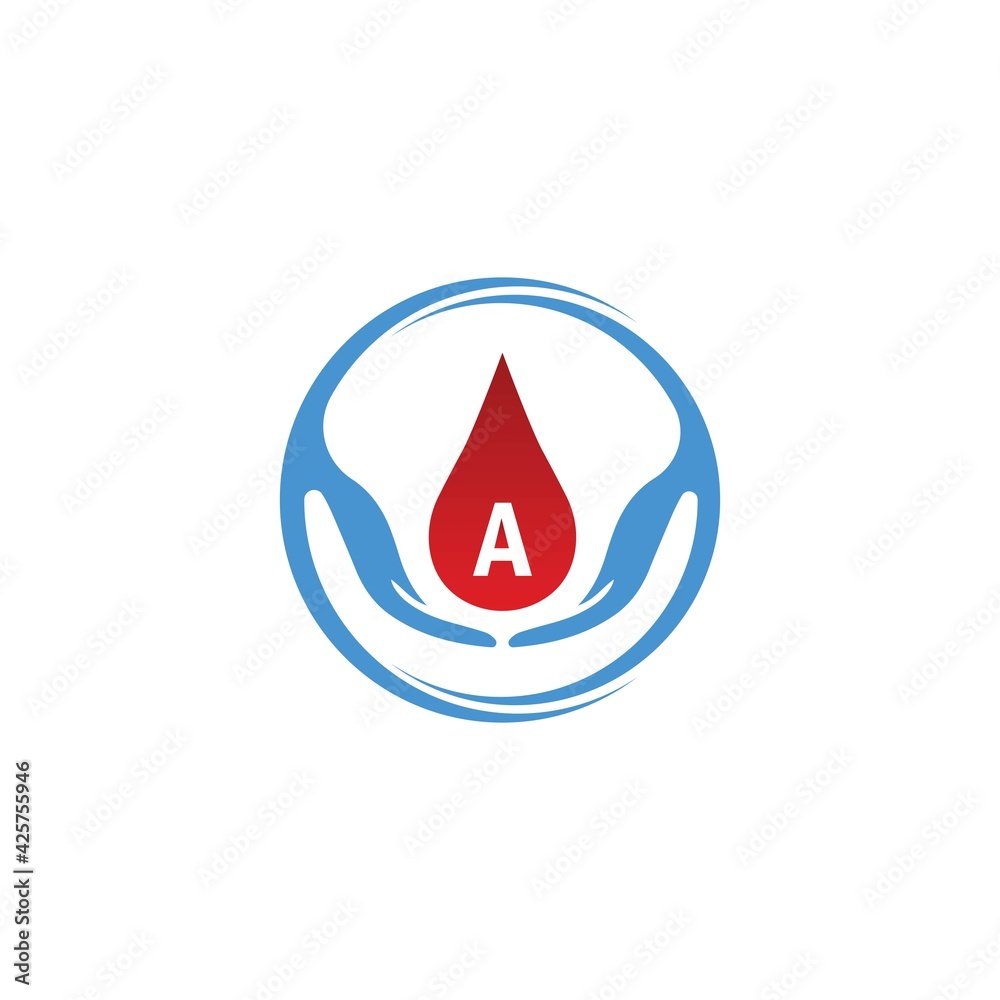Blood logo icon vector template. Health and Care Symbol. Vector Logo Design Blood logo icon vector template. Health and Care Symbol. Vector Logo Design