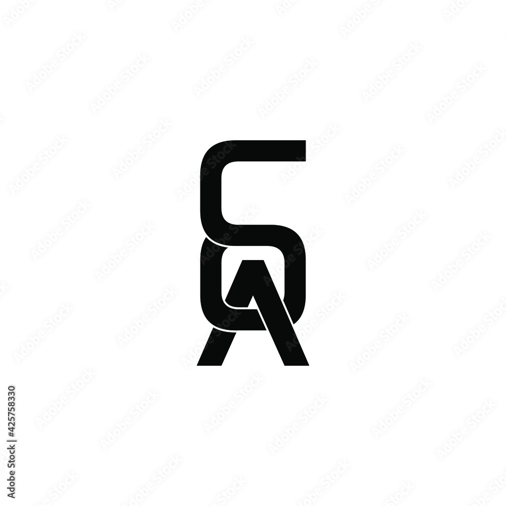 coa letter original monogram logo design coa letter original monogram logo design