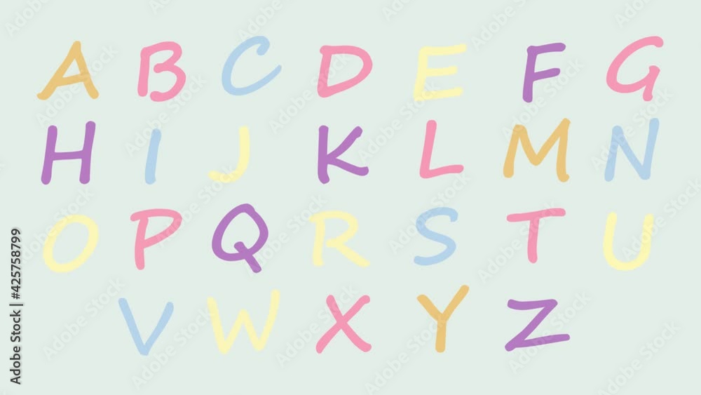 Animated alphabet. Learning letters. Motion design. Motion graphics. 4k video for your channel, website, video blog. Learning ABC cartoon. A bright stylish video with the English alphabet. Animated alphabet. Learning letters. Motion design. Motion graphics. 4k video for your channel, website, video blog. Learning ABC cartoon. A bright stylish video with the English alphabet.
